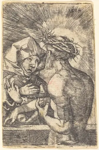 Christ Crowned with Thorns Speaking with His Mother