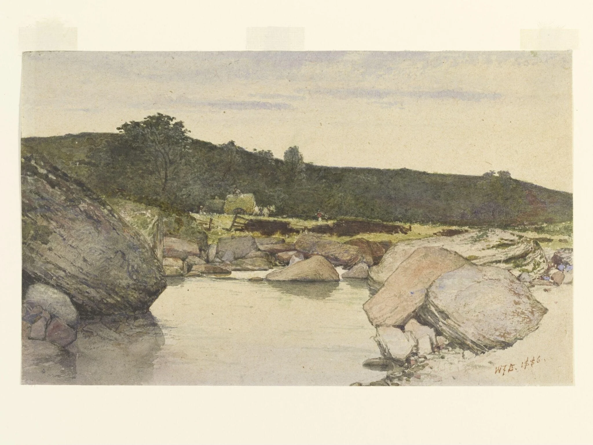 Landscape with Rocky Stream, by William Fettes Douglas, watercolor, 1886