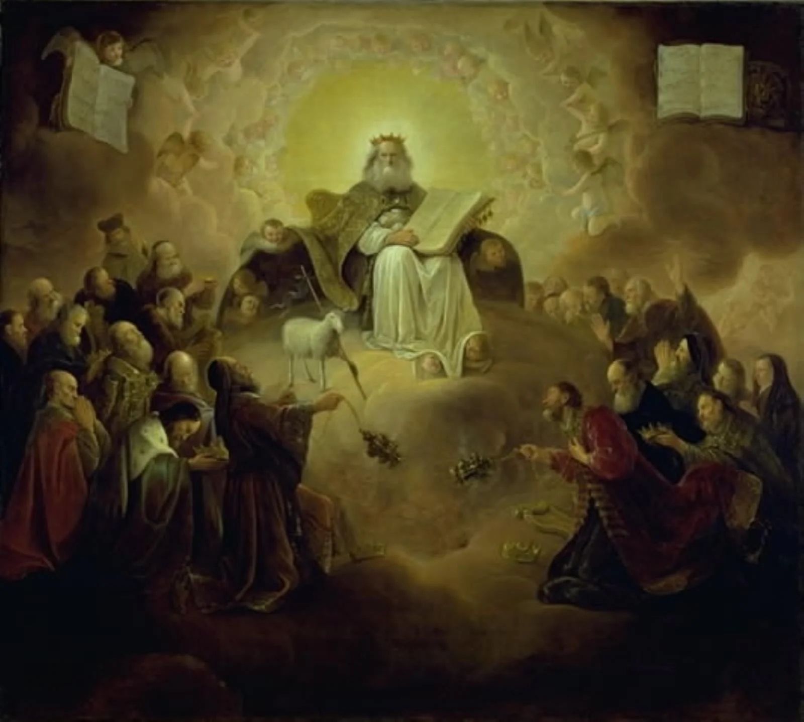 The Twenty-Four Elders Kneeling before the Lamb, by Unknown, 1647