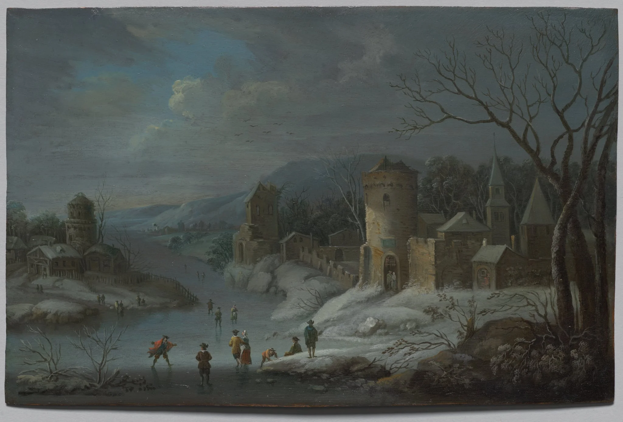 Winter Landscape, by Jan Griffier, unspecified, 1699