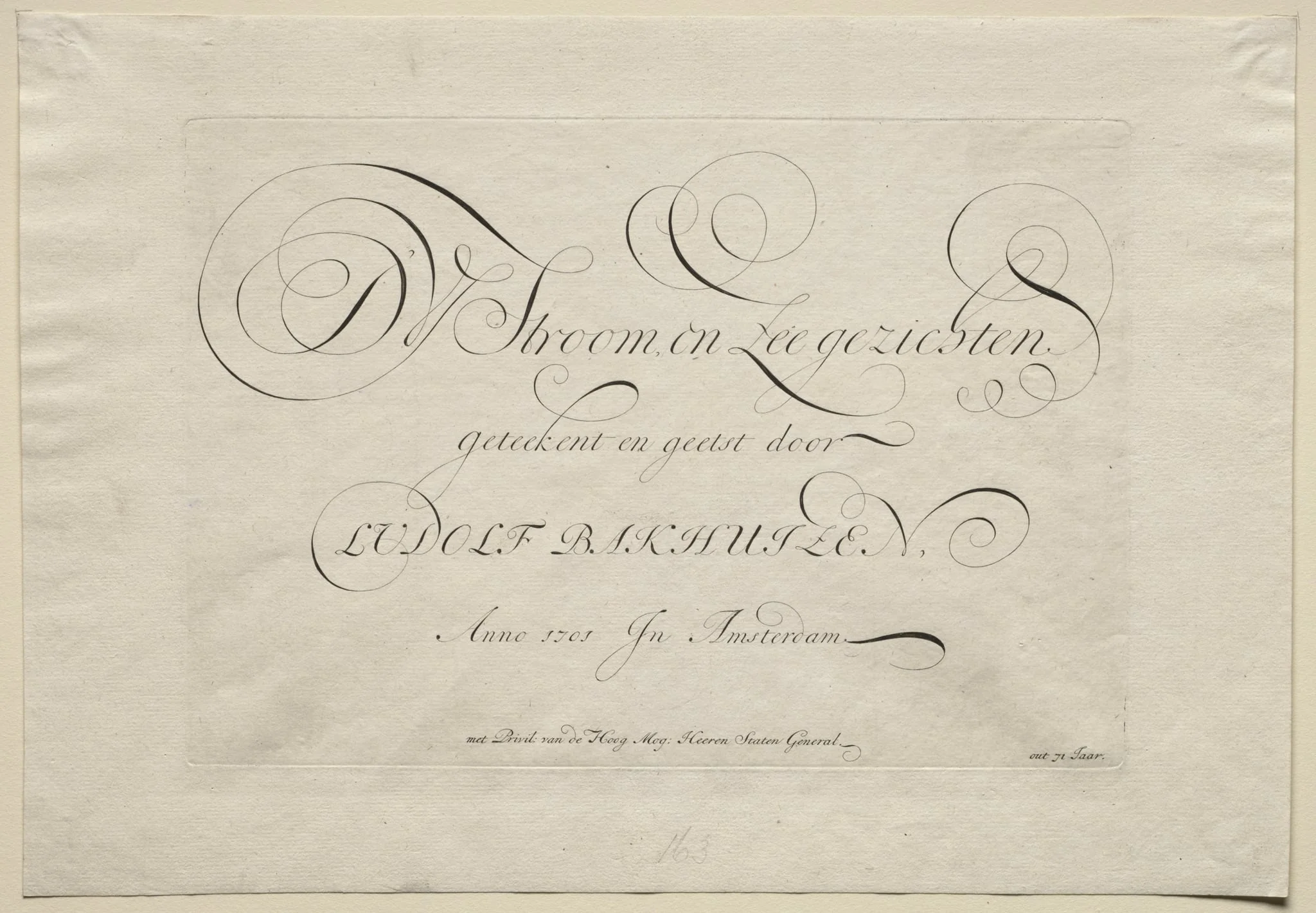 The River IJ and Seascapes, by Ludolf Bakhuizen, 1701