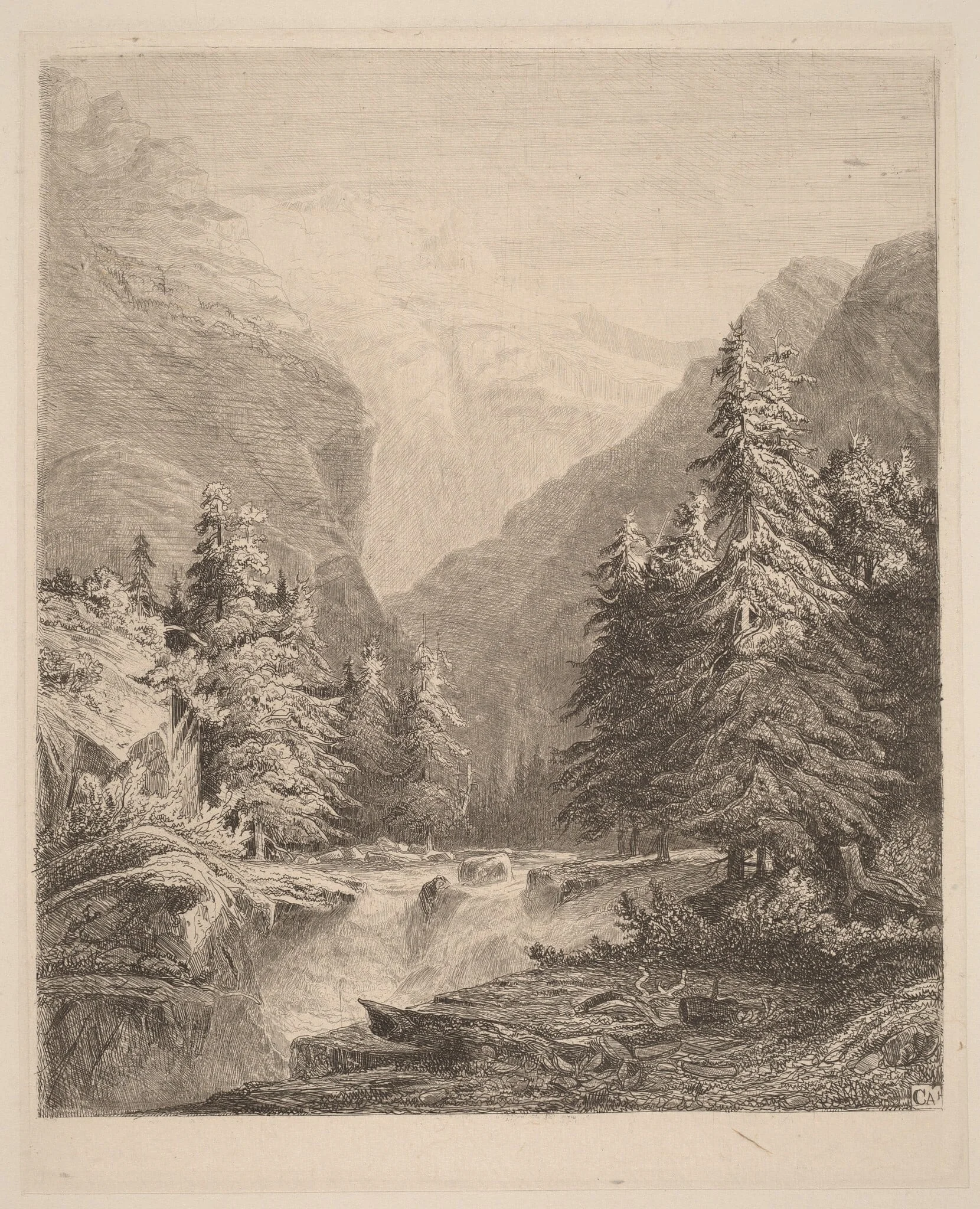 Mountain Waterfall