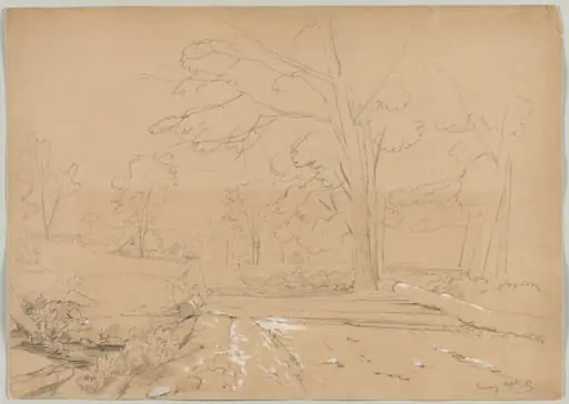 Landscape with Man Fishing, Conway, New Hampshire