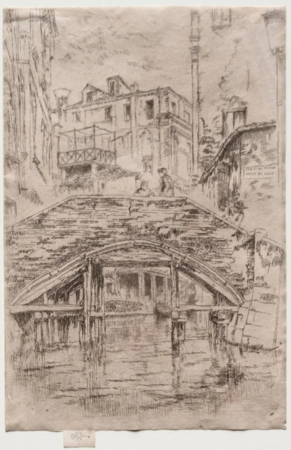 Ponte del Piovan, by James McNeill Whistler, 1886