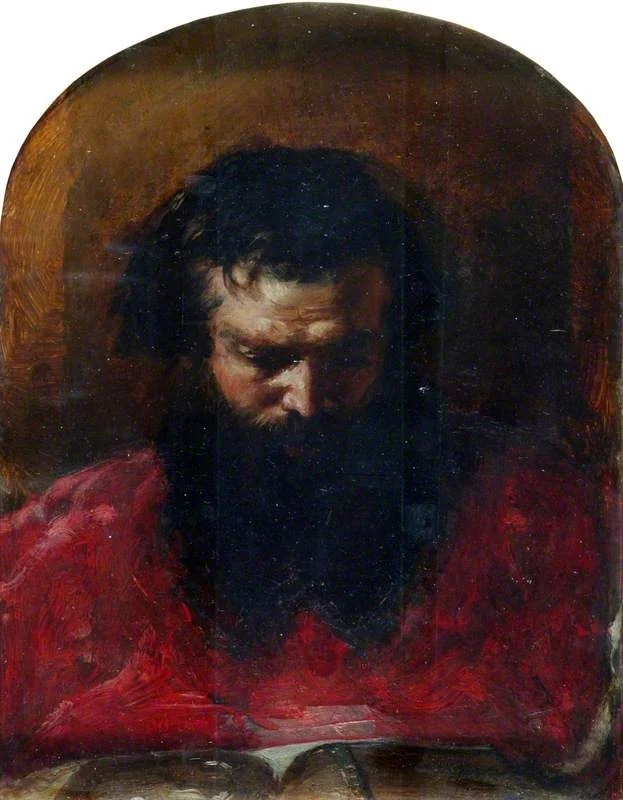 Head of a Cardinal, by William Etty, unspecified, 1844