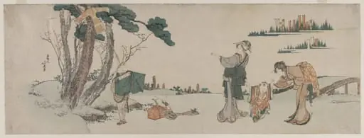 Women Distracting a Child whose Kite is caught in a Tree