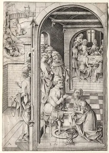 The Passion:  Christ Washing the Feet of His Disciples