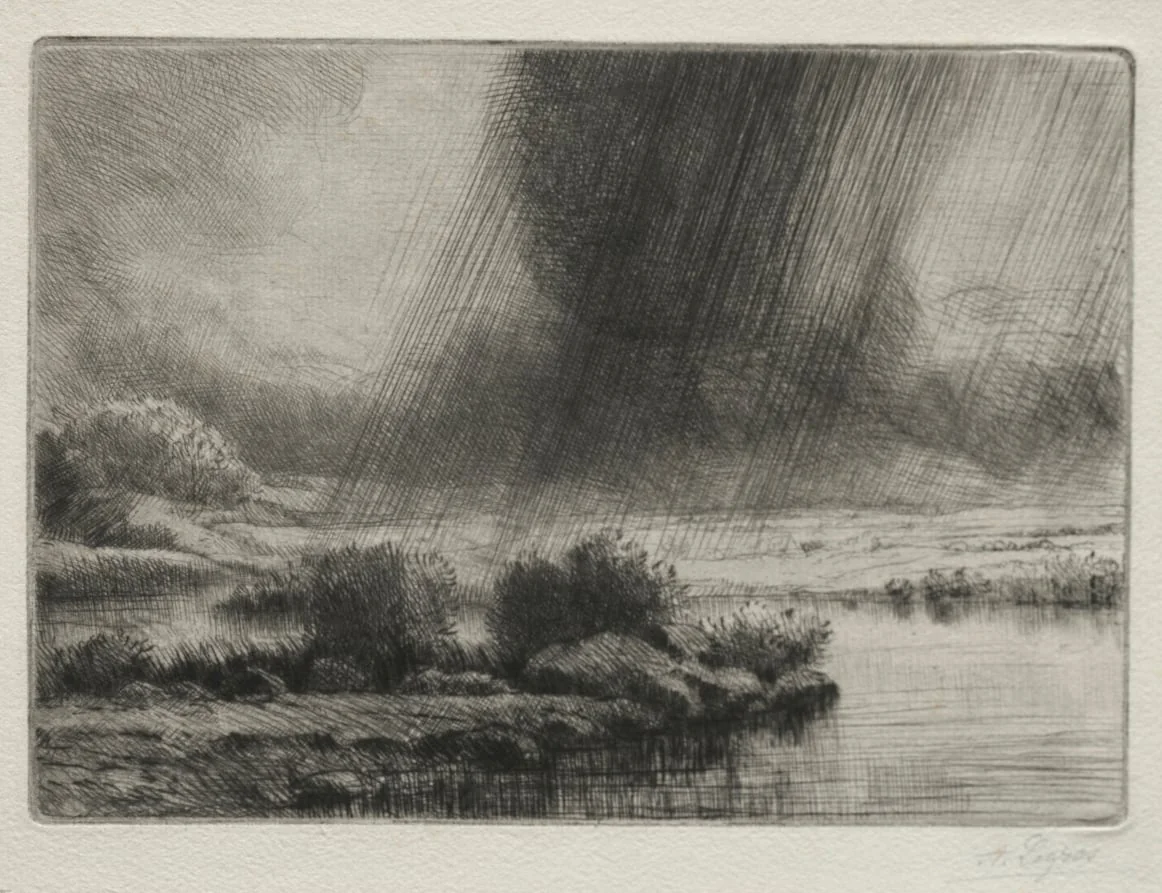 A Storm, by Alphonse Legros, 1884