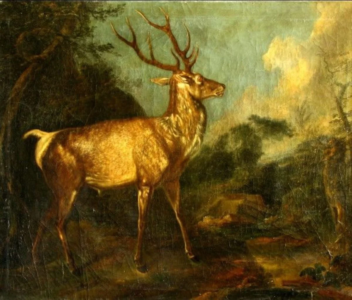 Cerb; pandant: Căprioară, by Unknown, unspecified, 1750
