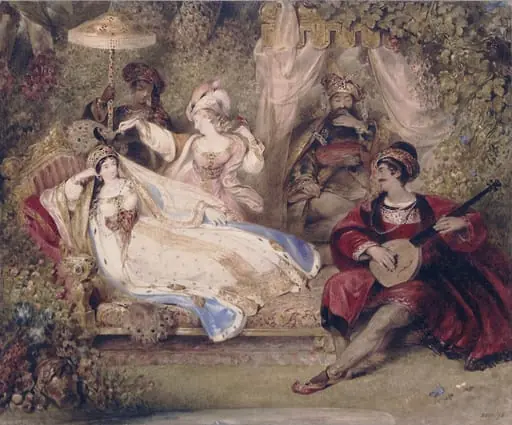 Feramorz relating he story of the Peri