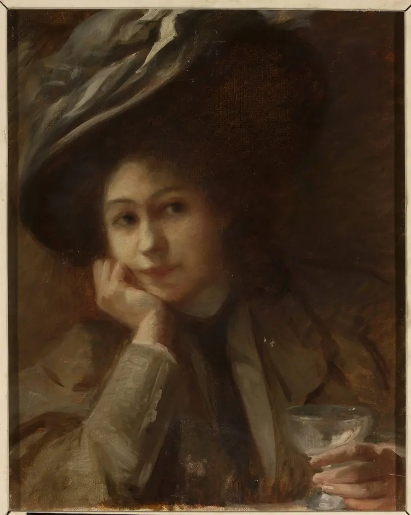 Portrait of a woman with a chalice