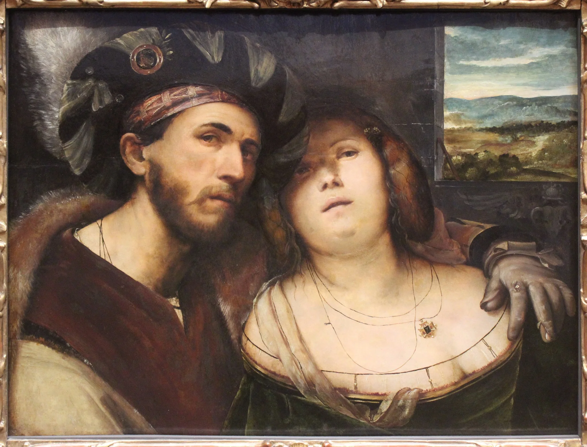 Ein Liebespaar, by Altobello Melone, oil, 1525