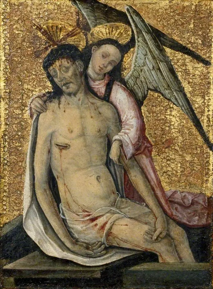 The Dead Christ supported by an Angel
