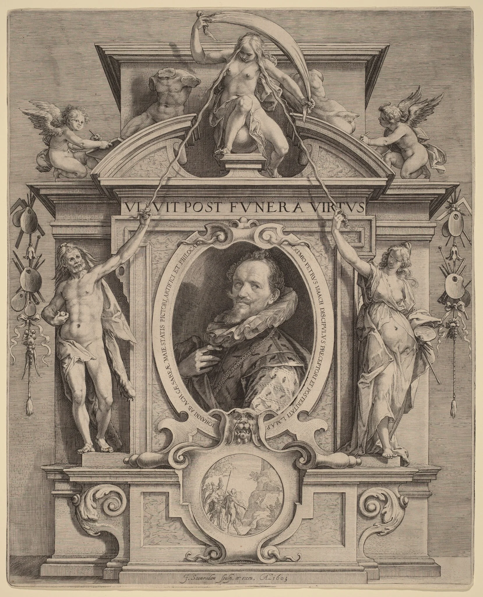 Hans van Aachen, by Jan Pietersz Saenredam, ink, 1601