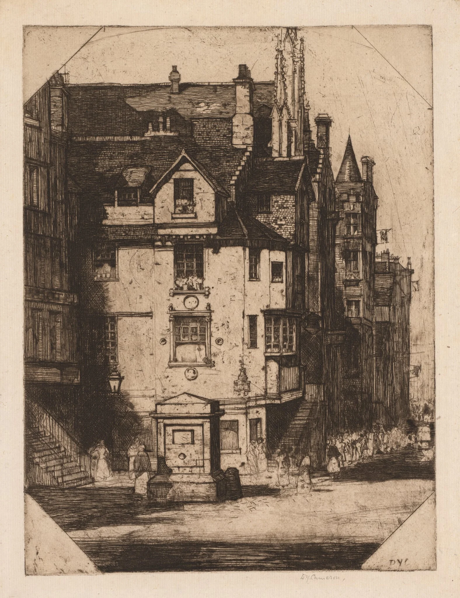 John Knox's House, by David Young Cameron, 1905