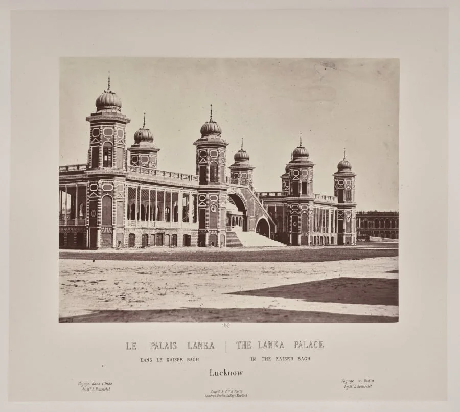 The Lanka Palace in the Kaiser Bach, Lucknow, by Louis-Théophile Marie Rousselet, 1866
