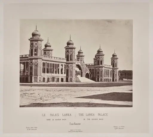 The Lanka Palace in the Kaiser Bach, Lucknow