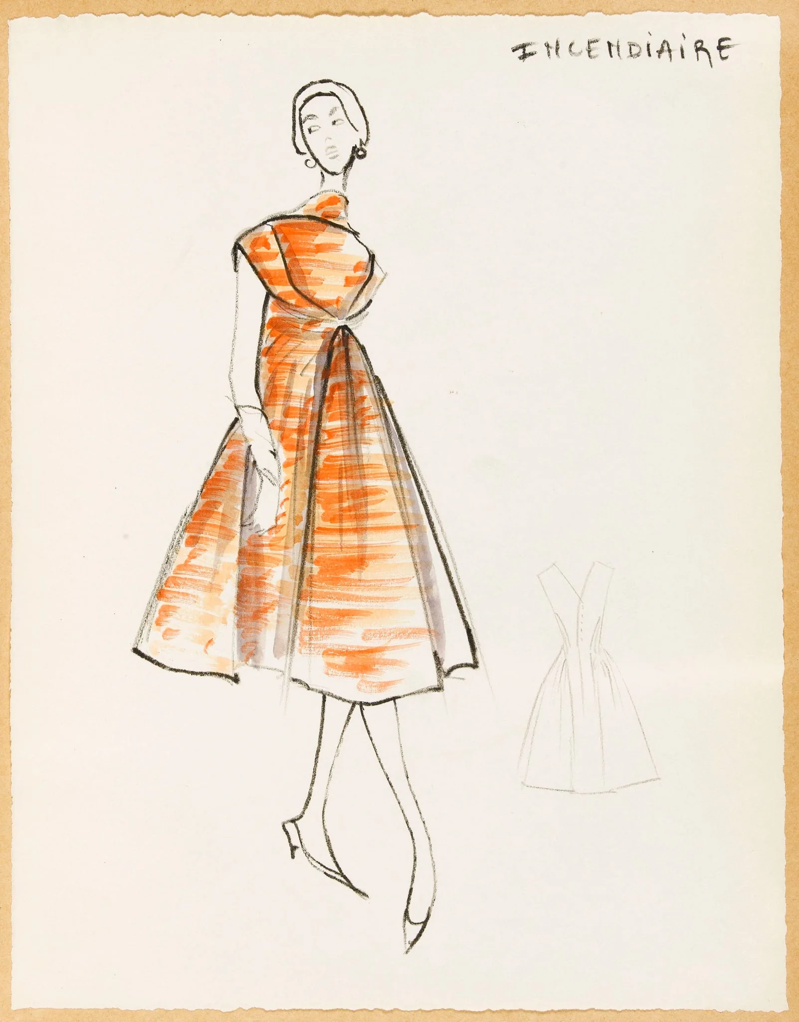 Incendiaire, by Carven, 1957