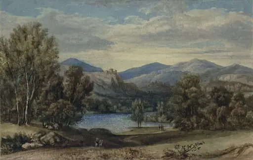 Landscape with Lake and Mountains
