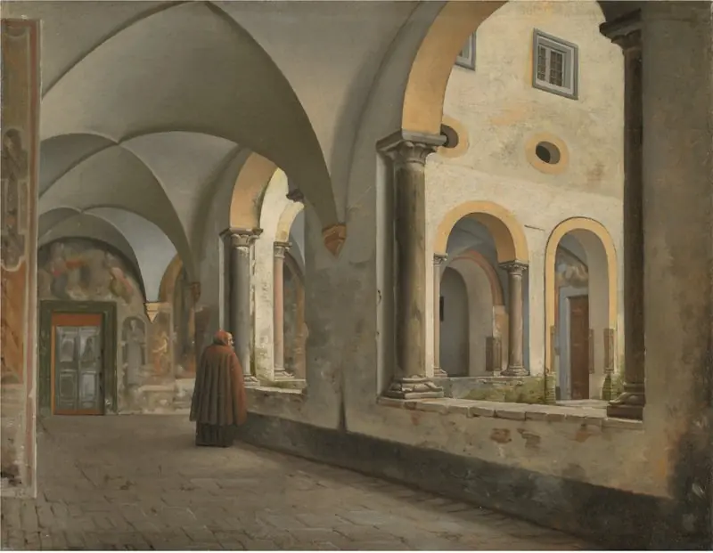 The Cloisters of the Franciscan Monastery Santa Maria in Aracoeli in Rome