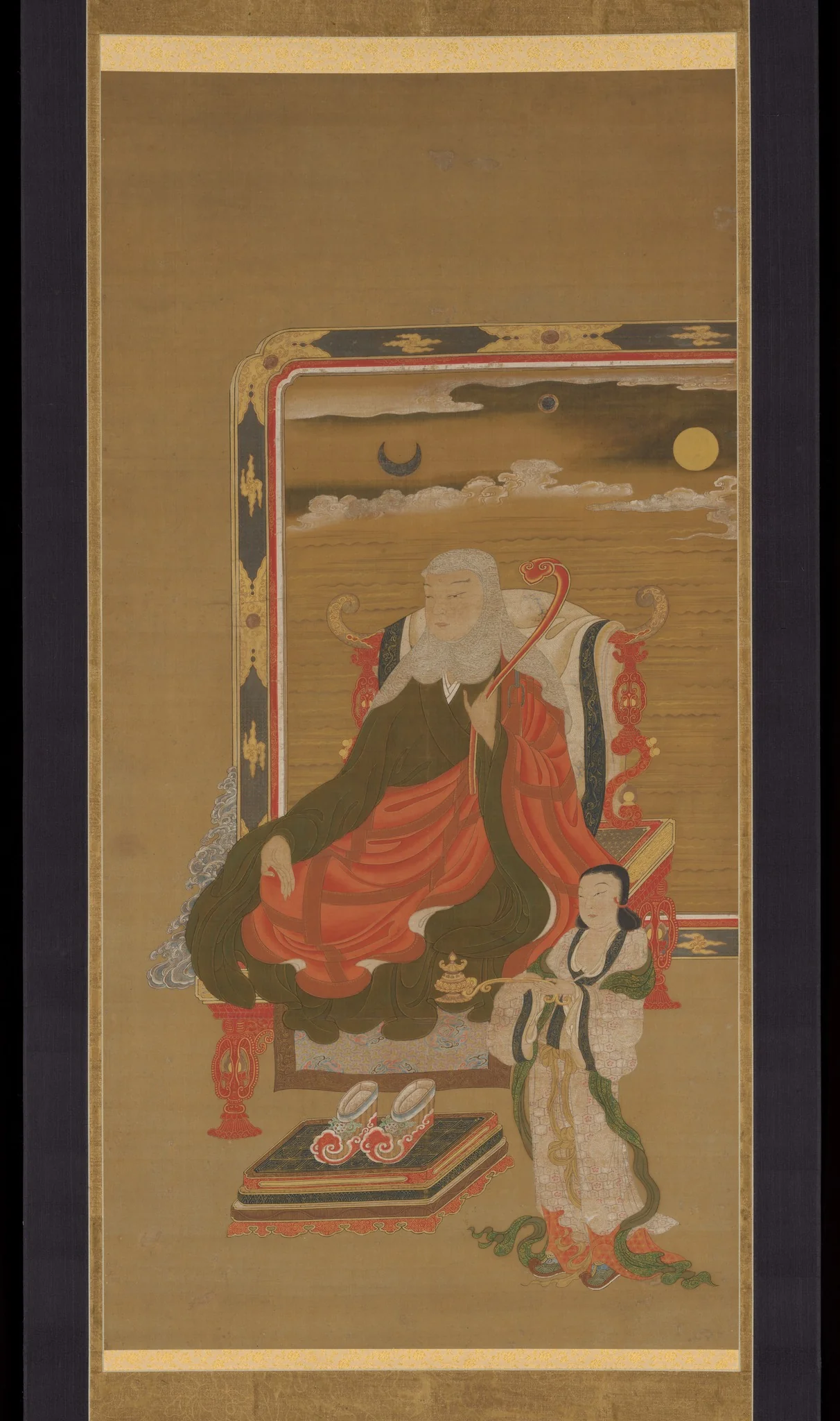Portrait of Dengyō Daishi (Saichō), by Unknown, unspecified, 1716