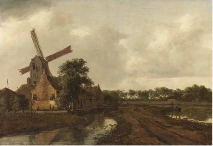 The Windmill, by Wouter Knijff, oil, 1663