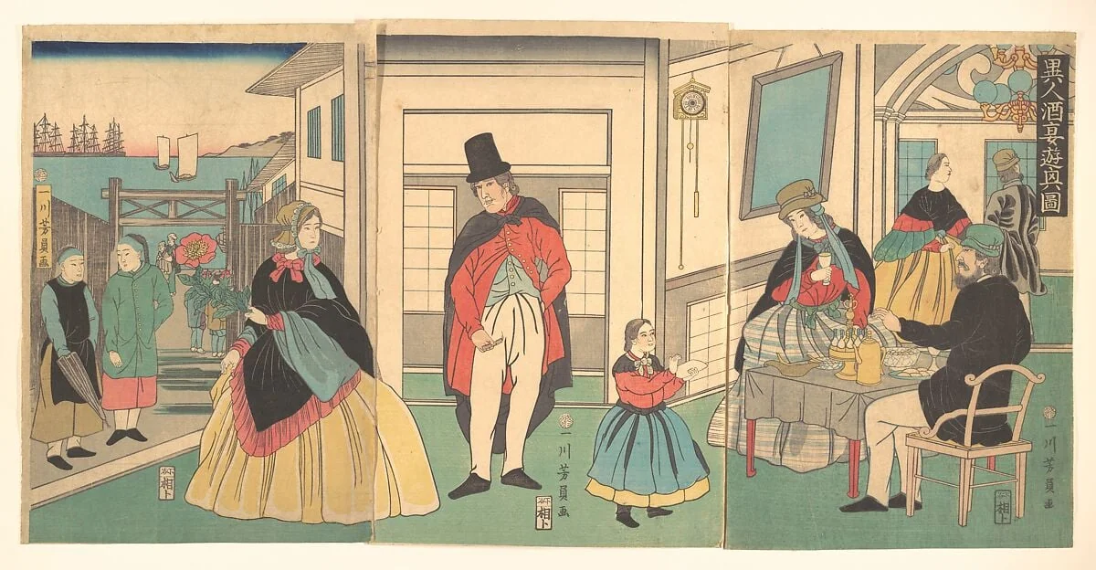 Untitled, by Utagawa Yoshikazu, ink, 2