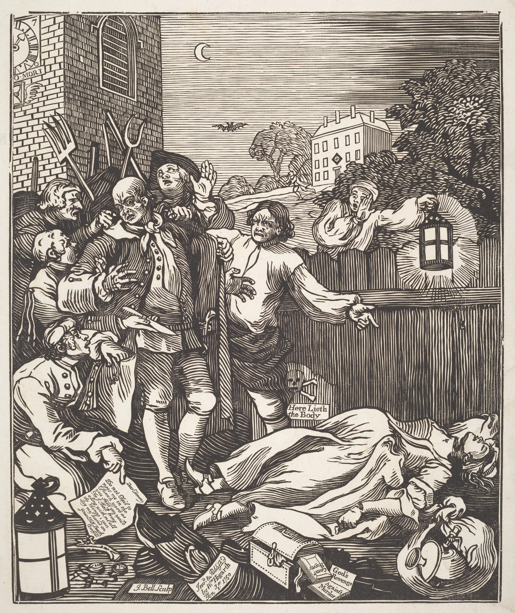 Cruelty in Perfection, by John Bell, ink, 1750