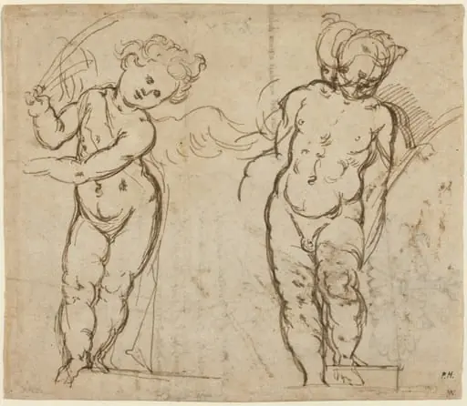 Two Standing Putti [recto]