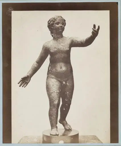 Bronze statuette of a child
