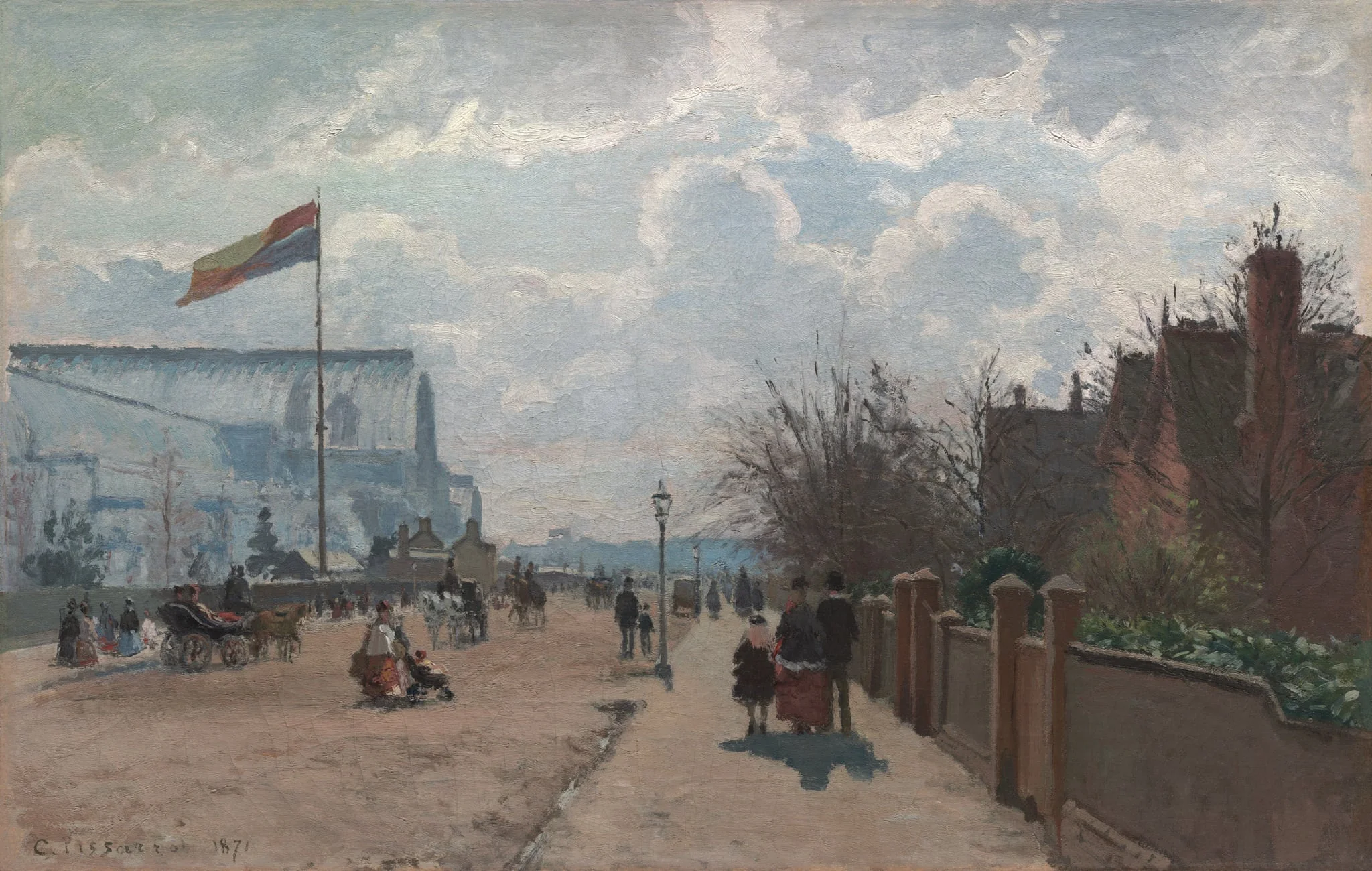 The Crystal Palace, by Camille Pissarro, oil, 1871