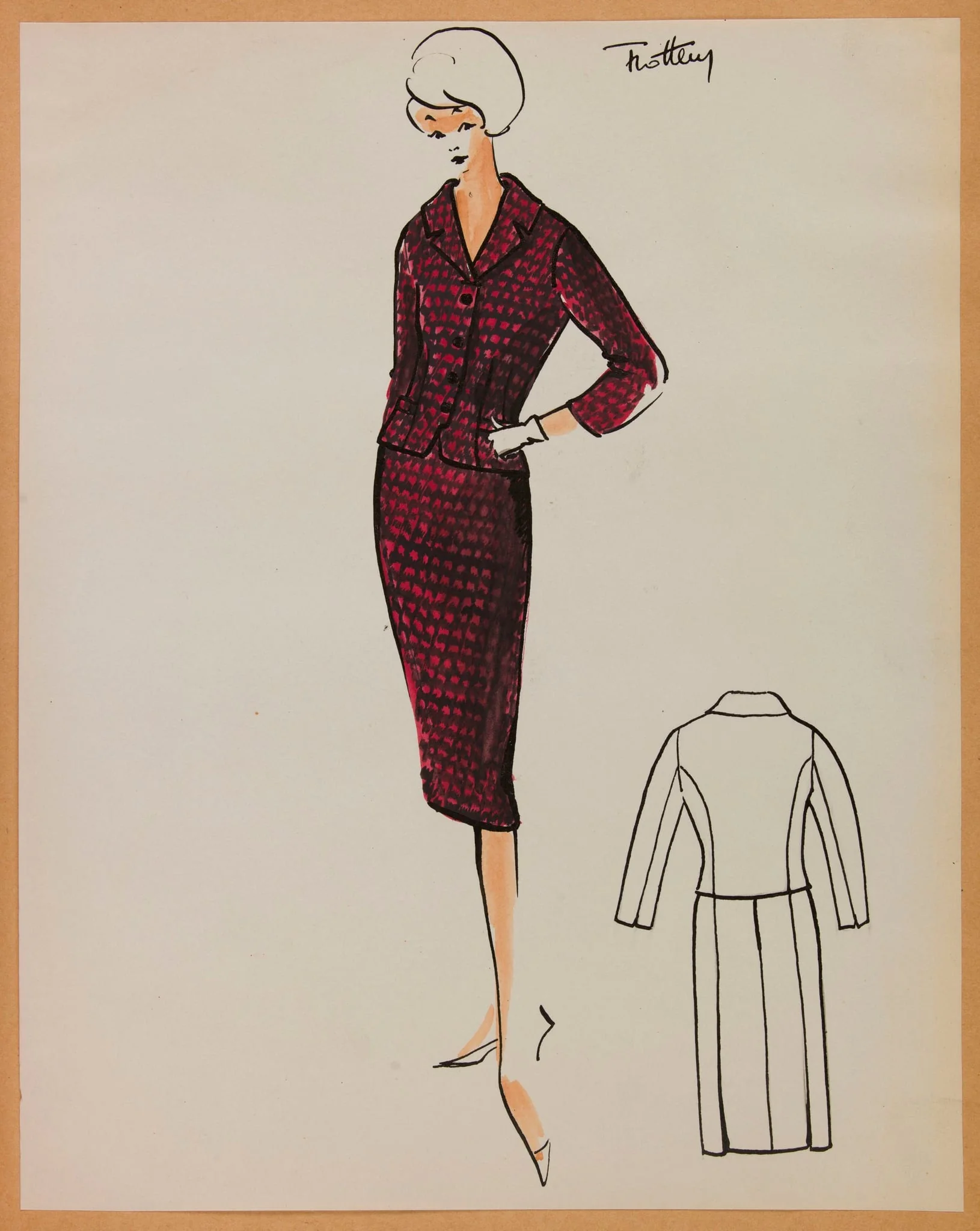 Trotteur, by Carven, 1958