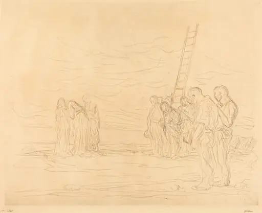 Le calvaire (1ère planche) (Calvary) (first plate)