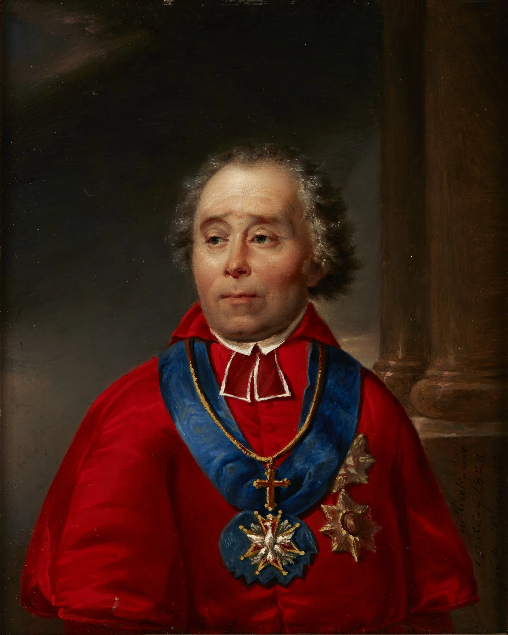 Portrait of Jan Paweł Woronicz, by Jan Nepomucen Bizański, unspecified, 1828
