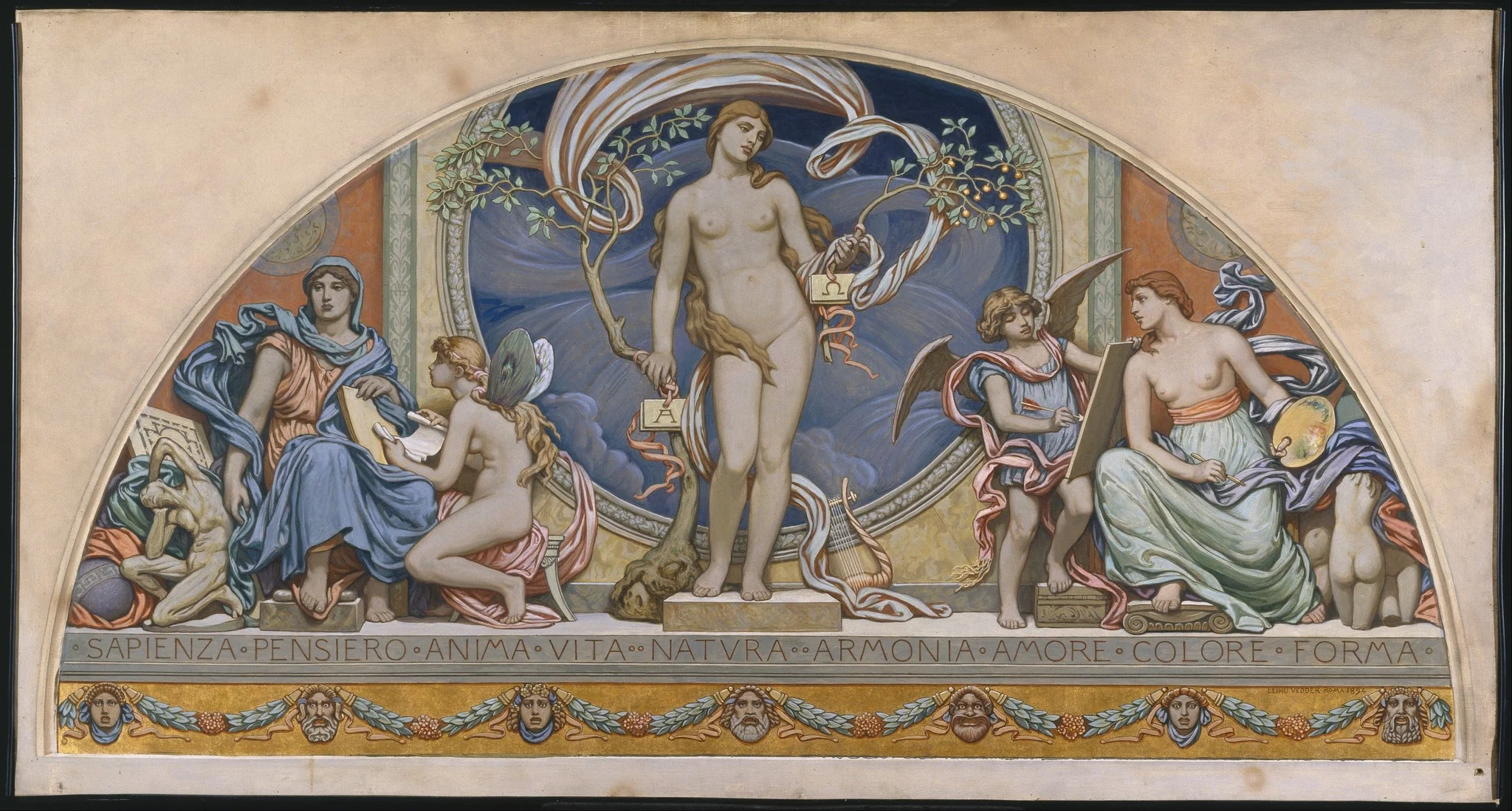 Rome Representative of the Arts, by Elihu Vedder, oil, 1898