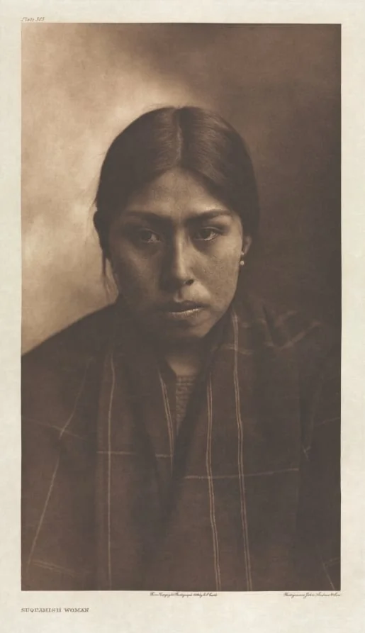 Portfolio IX, Plate 305: Suquamish Woman, by Edward S. Curtis, 1899
