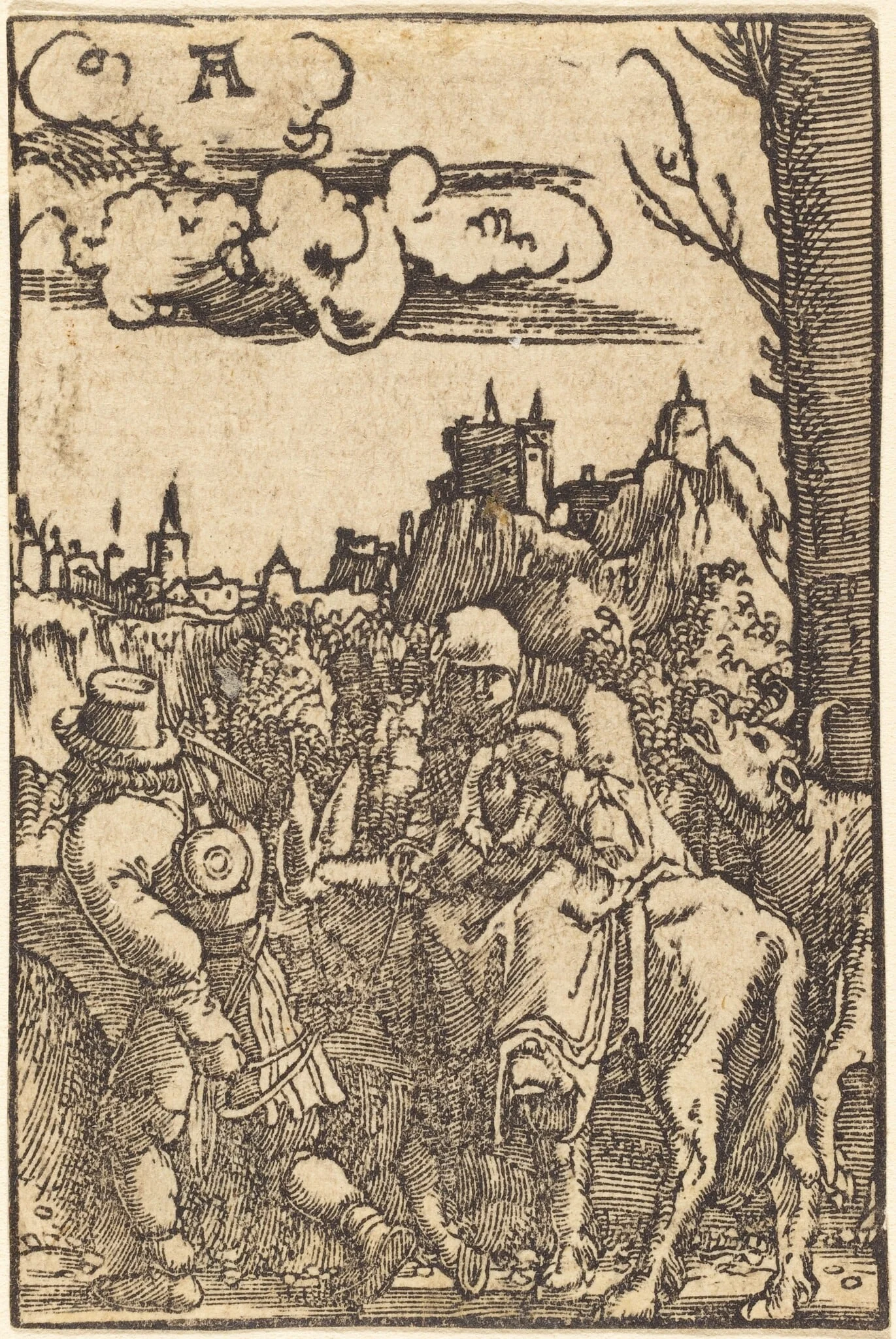 The Flight into Egypt, by Albrecht Altdorfer, ink, 1513