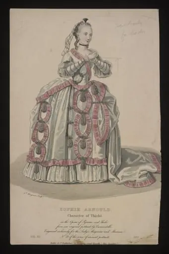 Print portraying Sophie Arnold