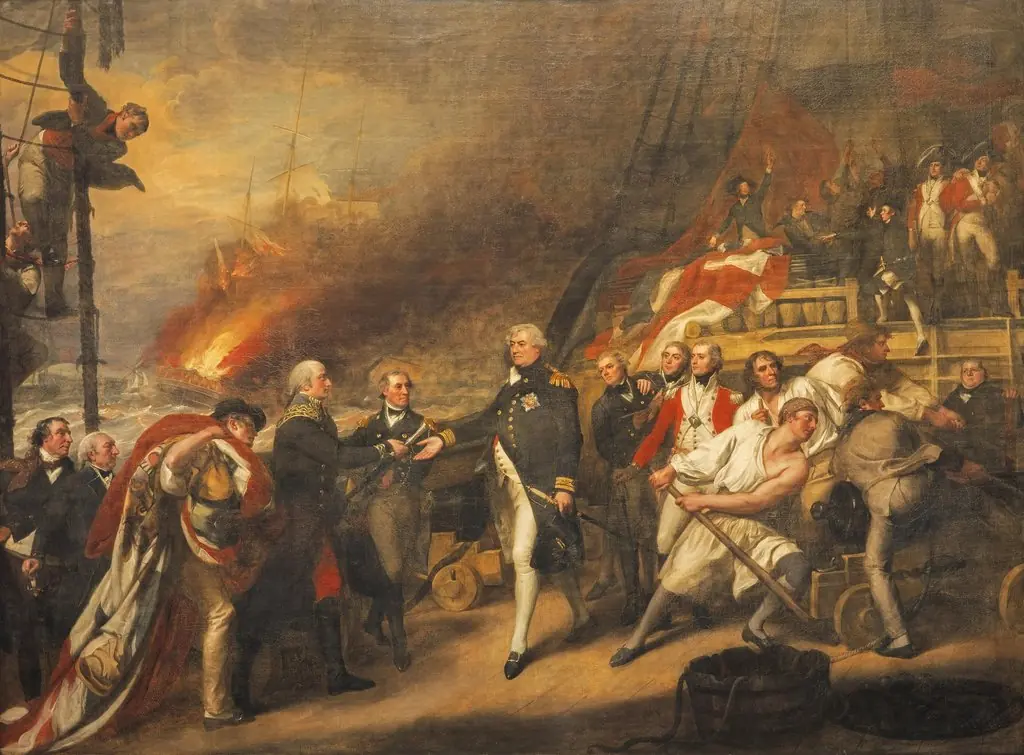The Surrender of the Dutch Admiral de Winter to Admiral Duncan at the Battle of Camperdown (The Victory of Lord Duncan)