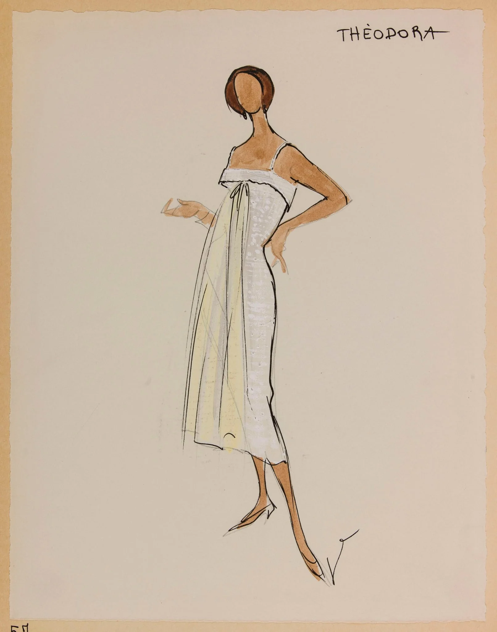 Théodora, by Marie-Louise Carven, 1956