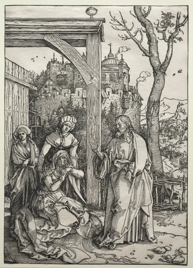 Christ Taking Leave of His Mother, by Albrecht Dürer, 1504