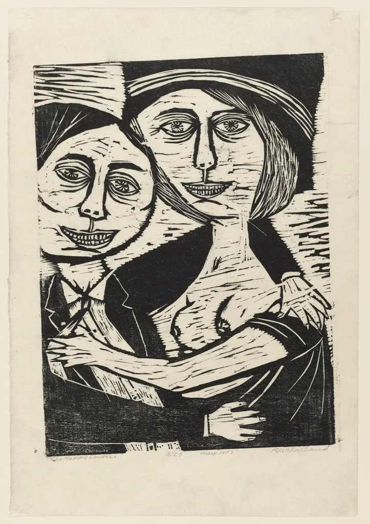 Untitled, by Richard W. Ireland, ink, 1953