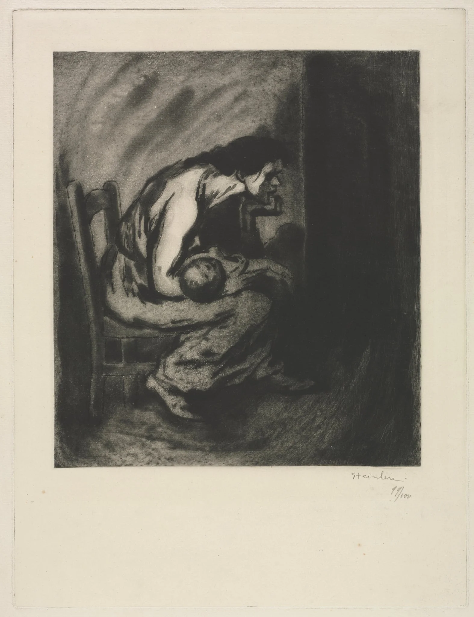 The Sick Child, by Théophile Alexandre Steinlen, 1902