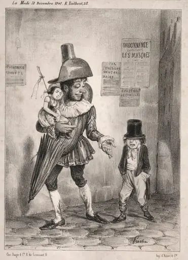 Pochades de carnaval:  Vois-tu, si ton maître est bien content de toi et si tu as le prix de sagesse cette année!  je te laisserai deguiser en paillasse! ...l'année prochaine!!