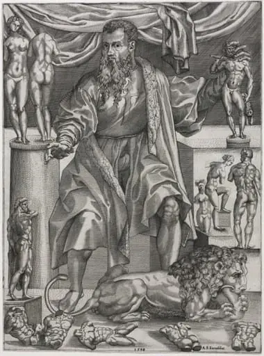Portrait of Baccio Bandinelli with Lion