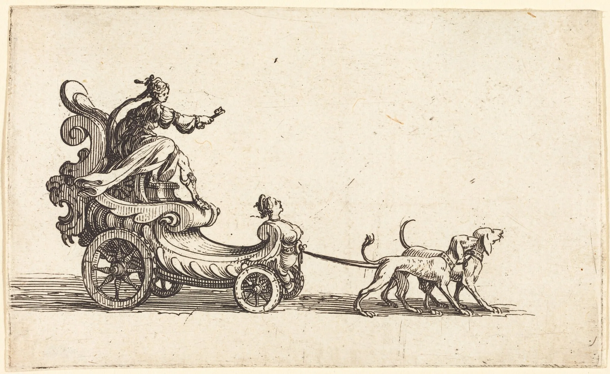 Entry of Monseigneur Henry de Lorraine, Marquis de Moy, under the Name of Pirandre, by Jacques Callot, ink, 1627