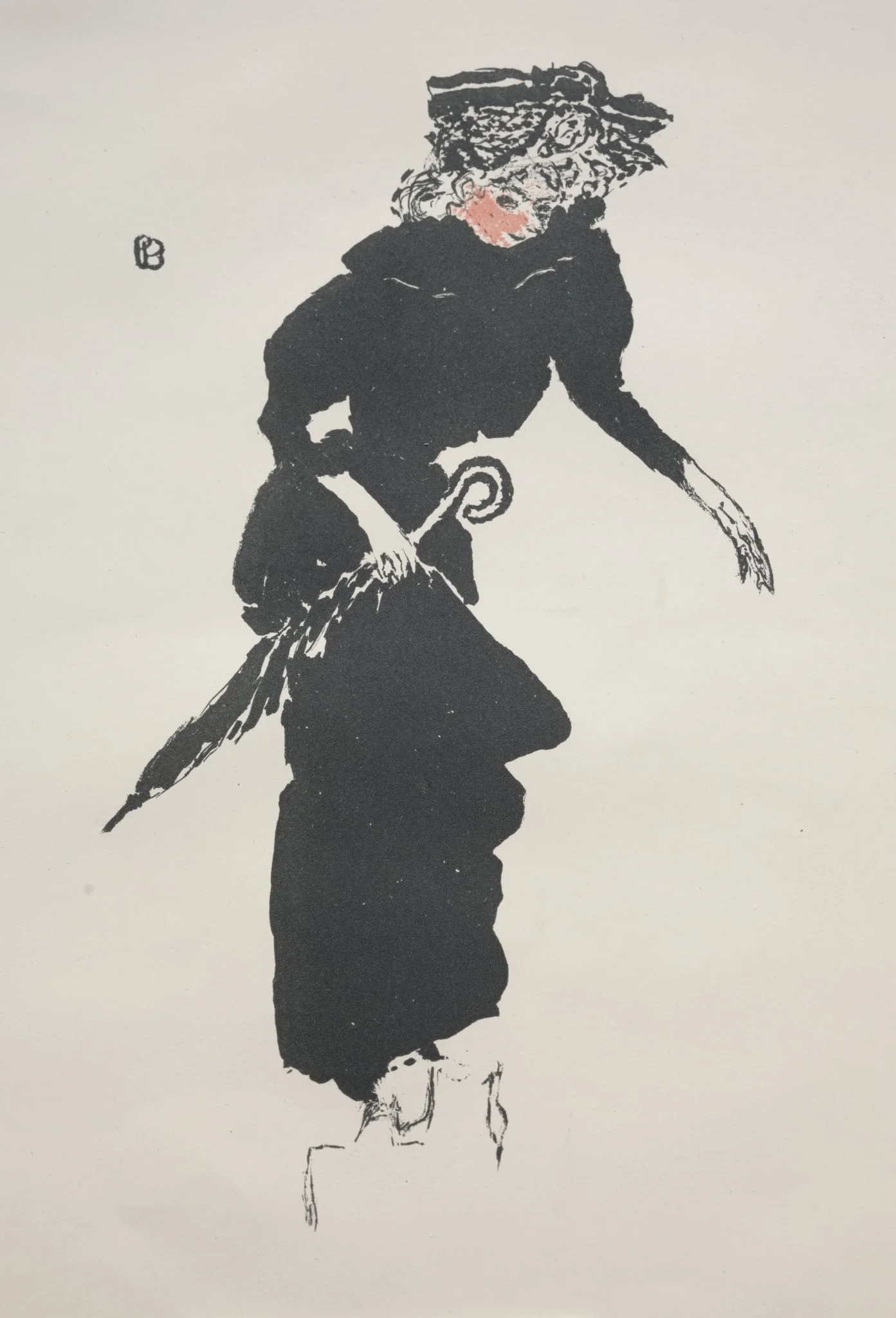 Woman with an Umbrella, by Pierre Bonnard, 1894