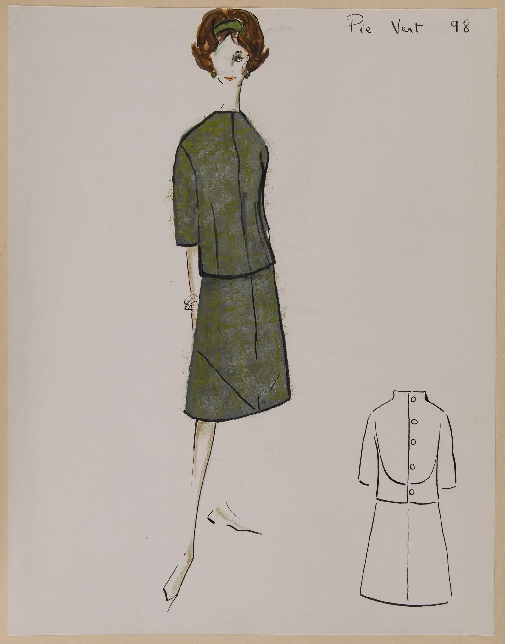 Pie vert, by Carven, 1960