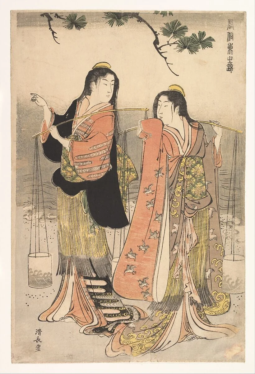 Untitled, by Torii Kiyonaga, ink, 1783