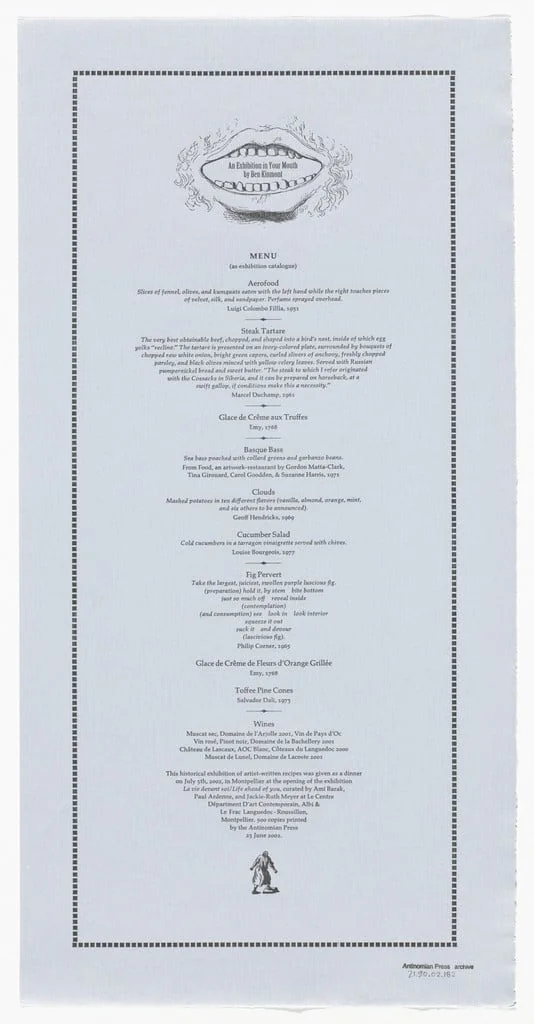 Untitled, by Ben Kinmont, 2002